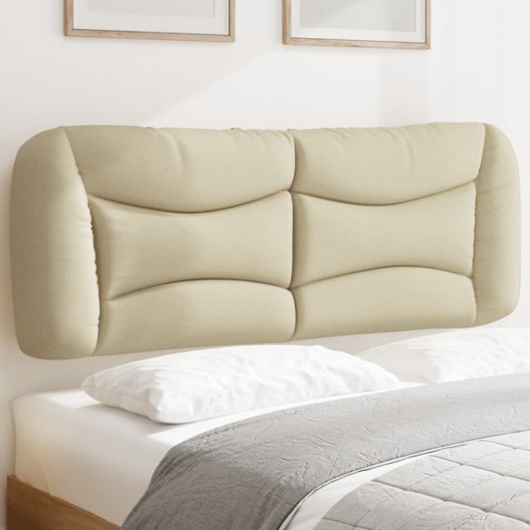 Coussin de tête de lit crème 140 cm tissu