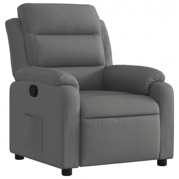 Fauteuil inclinable Gris foncé Tissu