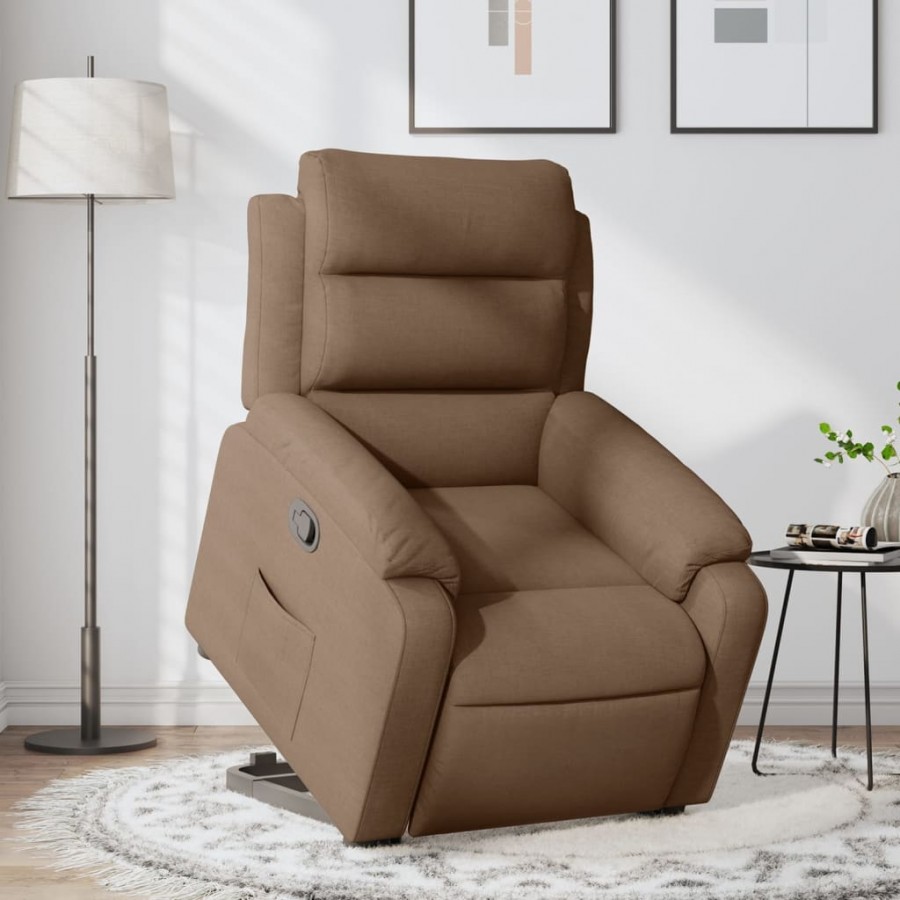 Fauteuil inclinable Marron Tissu