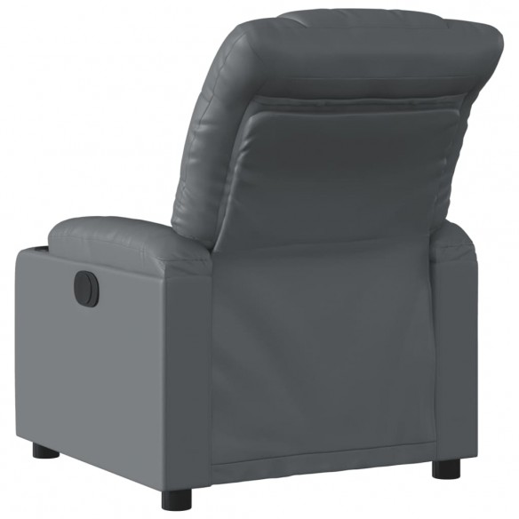 Fauteuil inclinable électrique Gris Similicuir