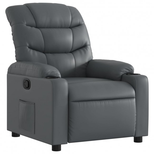 Fauteuil inclinable Gris Similicuir