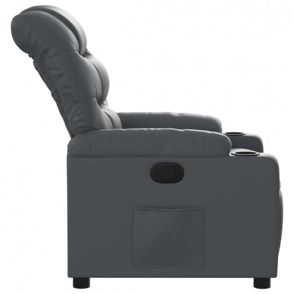 Fauteuil inclinable Gris Similicuir