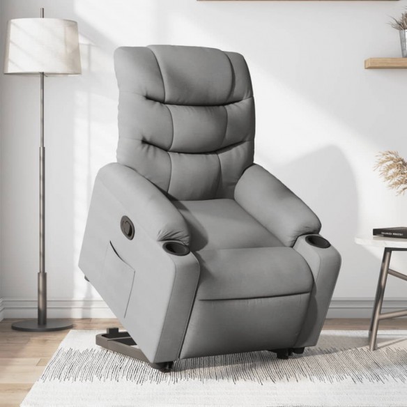 Fauteuil inclinable Gris clair Tissu