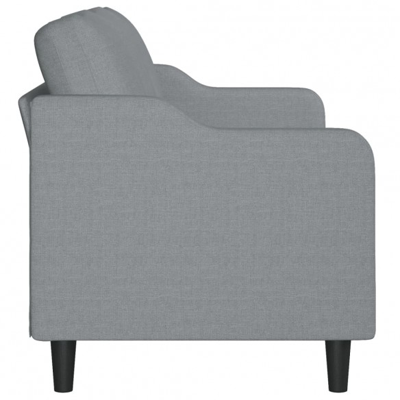 Canapé à 3 places Gris clair 180 cm Tissu