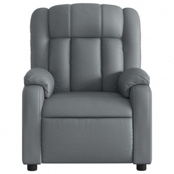 Fauteuil de massage inclinable Gris Similicuir