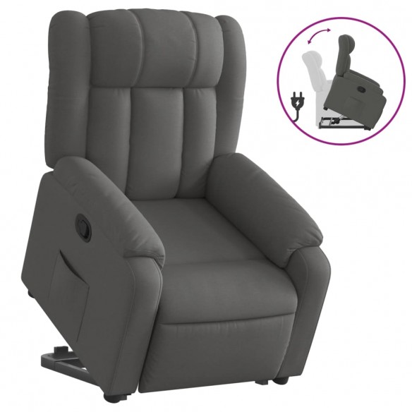 Fauteuil inclinable Gris foncé Tissu