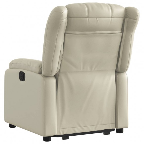 Fauteuil inclinable Crème Similicuir