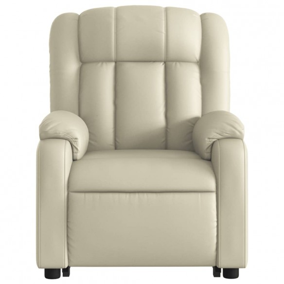 Fauteuil inclinable Crème Similicuir