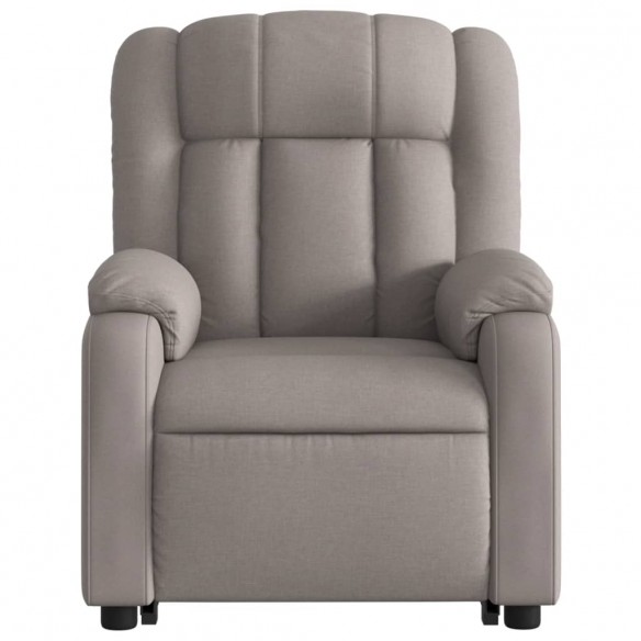 Fauteuil inclinable de massage Taupe Tissu