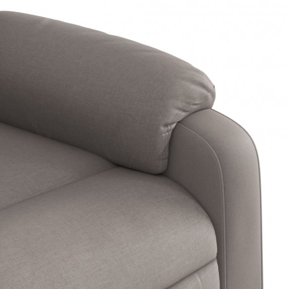 Fauteuil inclinable de massage Taupe Tissu