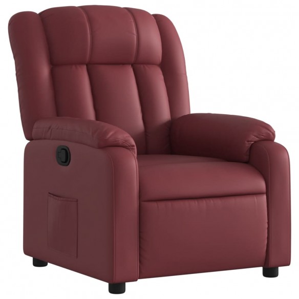 Fauteuil inclinable Rouge bordeaux Similicuir