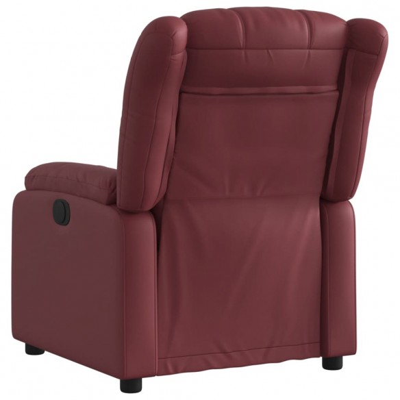 Fauteuil inclinable Rouge bordeaux Similicuir