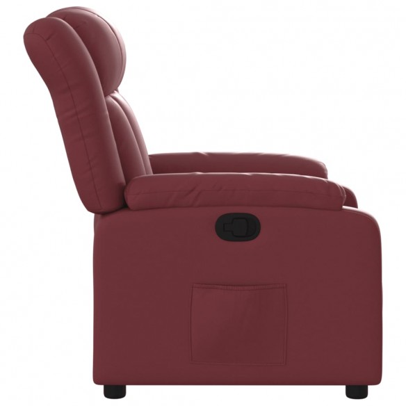 Fauteuil inclinable Rouge bordeaux Similicuir