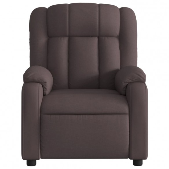 Fauteuil inclinable Marron foncé Tissu