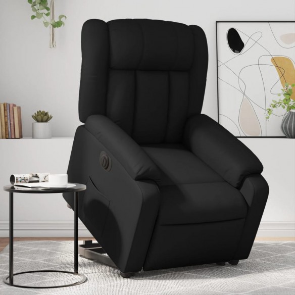 Fauteuil inclinable électrique noir similicuir