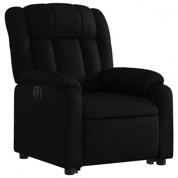 Fauteuil inclinable électrique noir similicuir