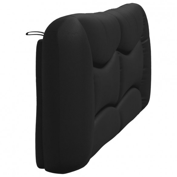 Coussin de tête de lit noir 180 cm similicuir