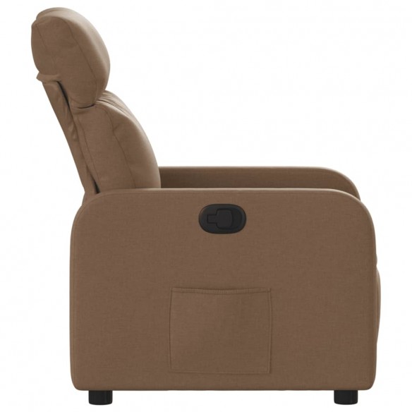 Fauteuil inclinable Marron Tissu