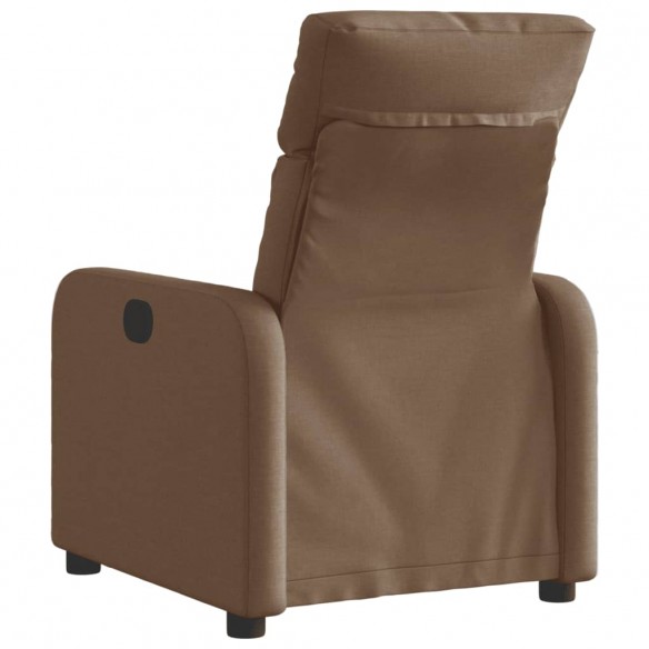 Fauteuil inclinable électrique Marron Tissu