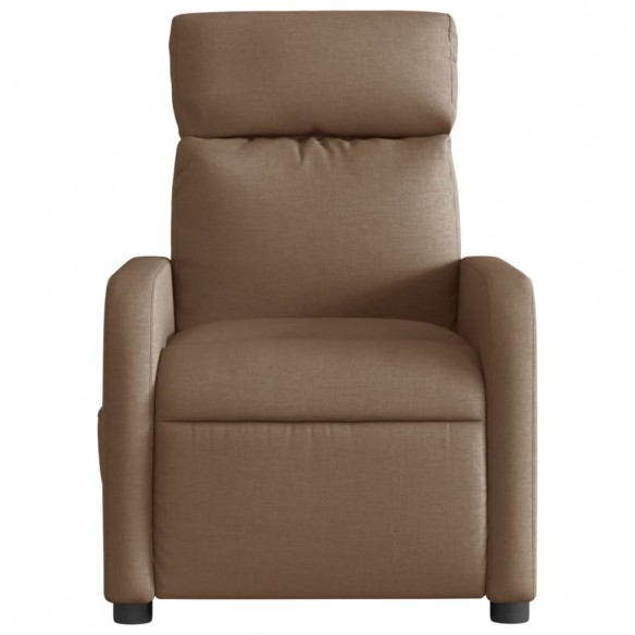 Fauteuil inclinable électrique Marron Tissu