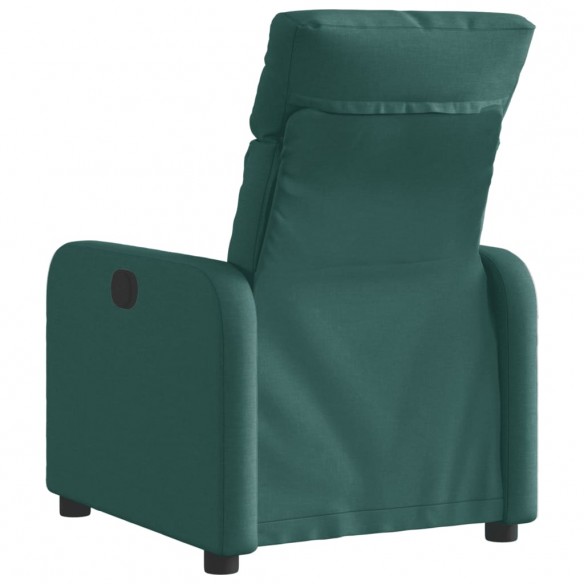 Fauteuil inclinable électrique Vert foncé Tissu