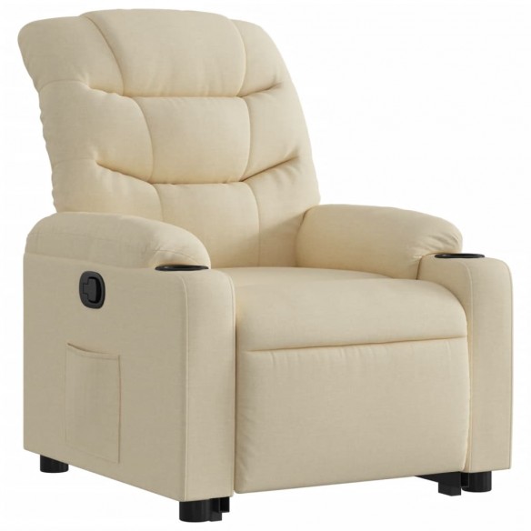 Fauteuil inclinable Crème Tissu