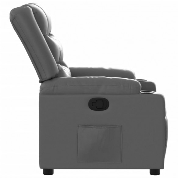 Fauteuil inclinable Gris Similicuir