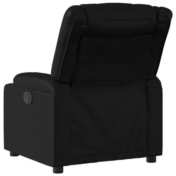 Fauteuil inclinable électrique Noir Similicuir