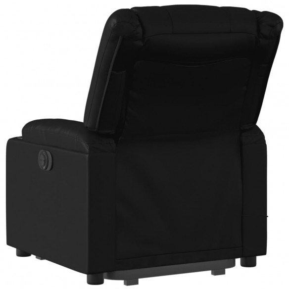 Fauteuil inclinable de massage Noir Similicuir