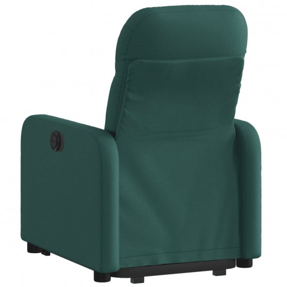 Fauteuil inclinable électrique vert foncé tissu