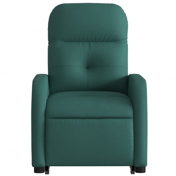 Fauteuil inclinable électrique vert foncé tissu