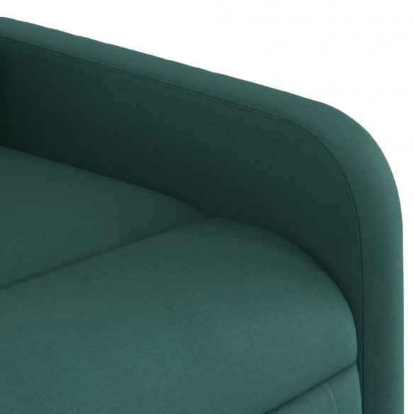 Fauteuil inclinable électrique vert foncé tissu