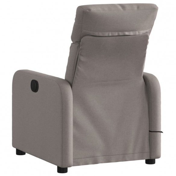 Fauteuil de massage inclinable Taupe Tissu