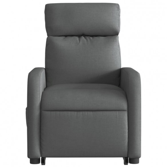 Fauteuil de massage inclinable Gris foncé Tissu