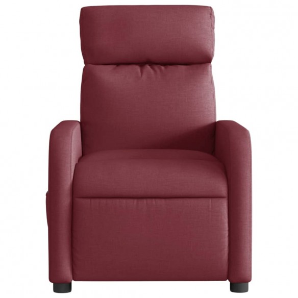 Fauteuil de massage inclinable électrique Rouge bordeaux Tissu