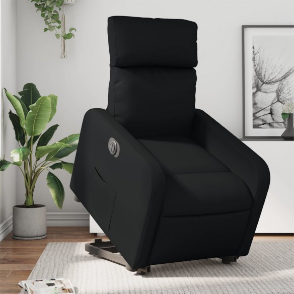 Fauteuil inclinable électrique noir similicuir