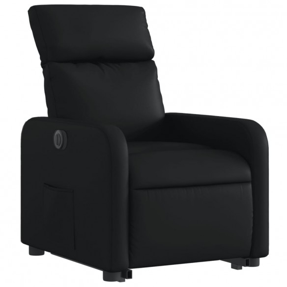 Fauteuil inclinable électrique noir similicuir