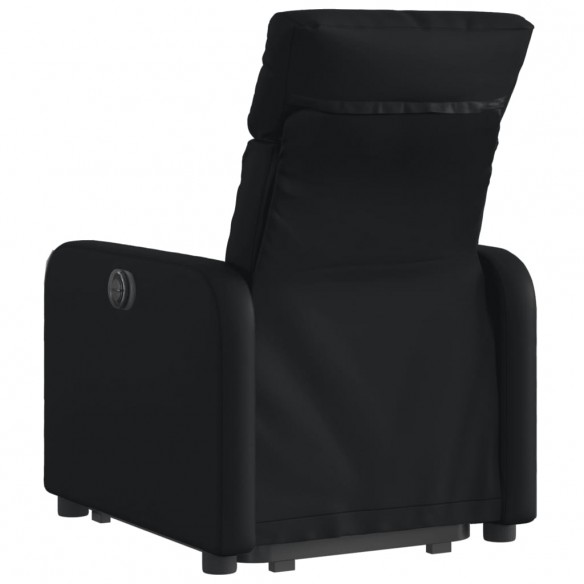 Fauteuil inclinable électrique noir similicuir