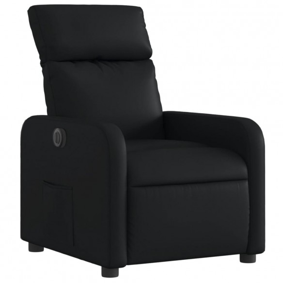 Fauteuil inclinable électrique Noir Similicuir