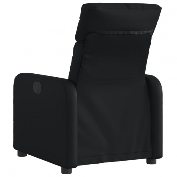 Fauteuil inclinable électrique Noir Similicuir