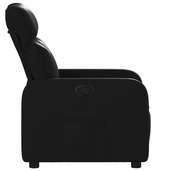 Fauteuil inclinable Noir Similicuir