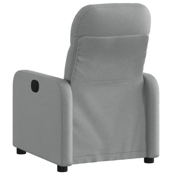 Fauteuil inclinable électrique Gris clair Tissu