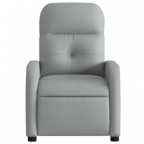 Fauteuil inclinable électrique Gris clair Tissu