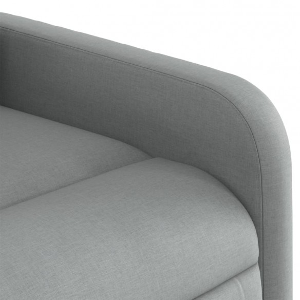 Fauteuil inclinable électrique Gris clair Tissu