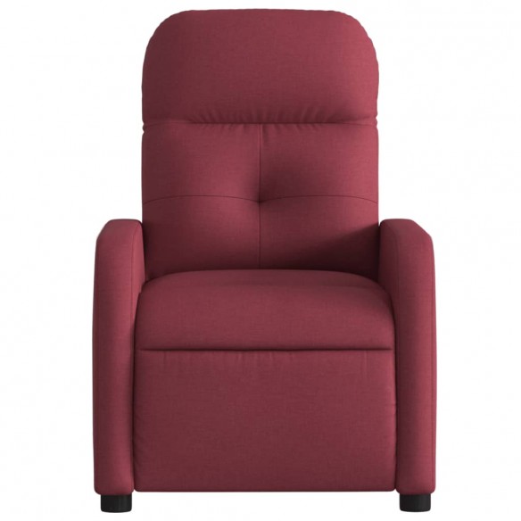 Fauteuil inclinable électrique Rouge bordeaux Tissu