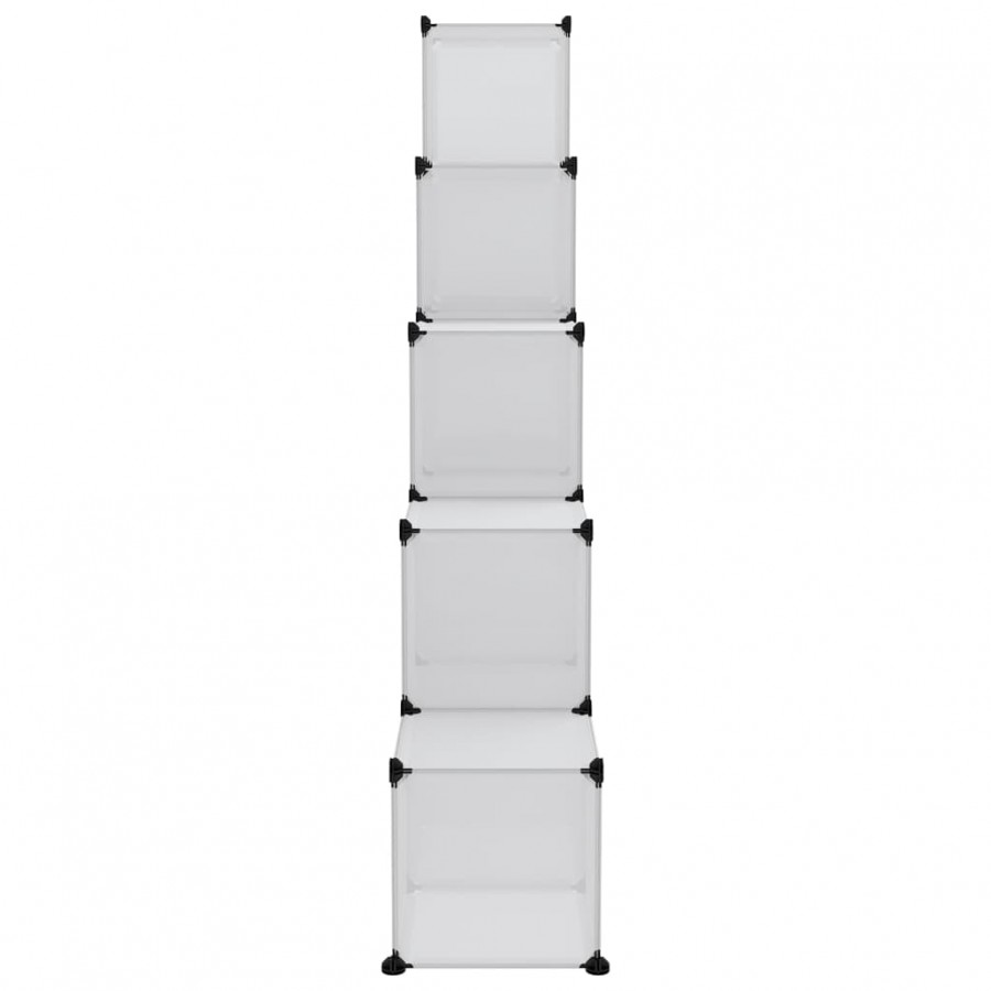Cubes de rangement 15 pcs avec portes Transparent PP