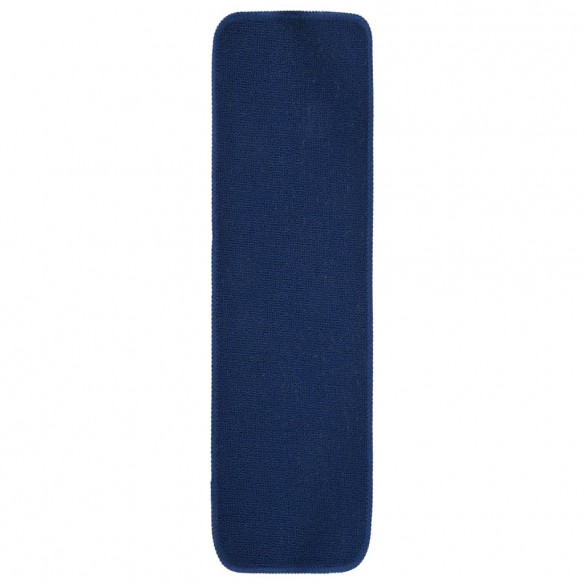 Tapis d'escalier 15 pcs 70x20 cm Bleu marine Rectangulaire