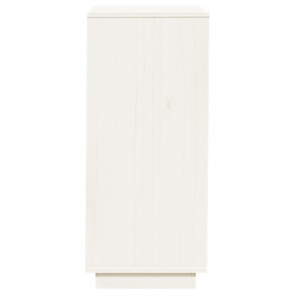 Armoire à chaussures Blanc 35x35x80 cm Bois de pin massif