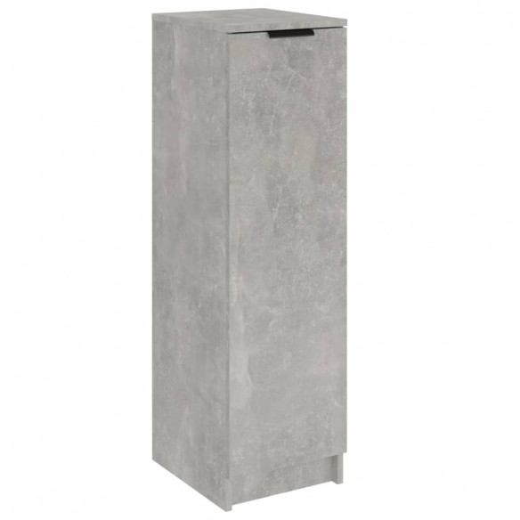 Armoire à chaussures Gris béton 30x35x100 cm Bois d'ingénierie