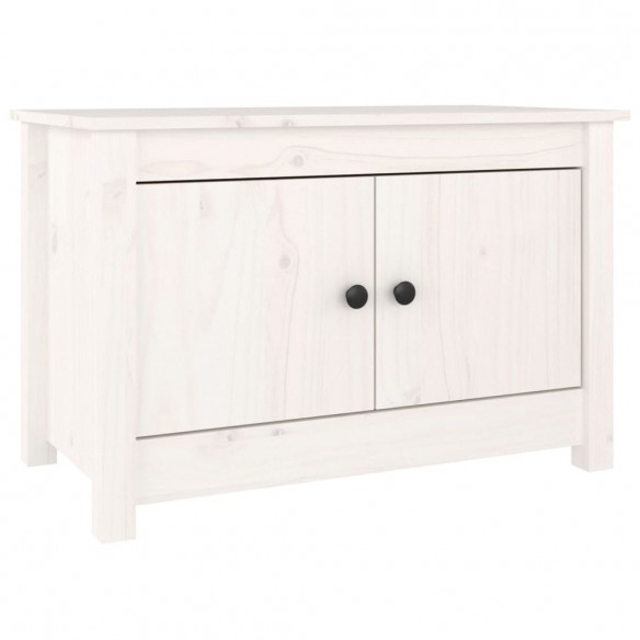 Armoire à chaussures Blanc 70x38x45,5 cm Bois de pin massif